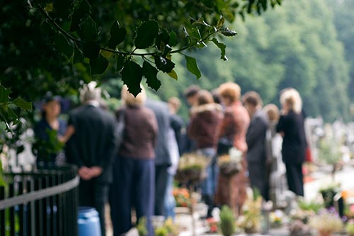 distant funeral